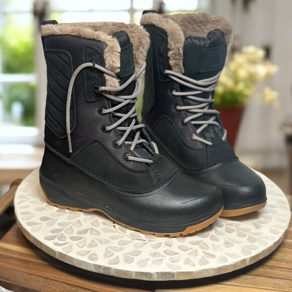 The North Face Shellista IV Mid Waterproof Snow Boot Women’s 9.5 NF0A5G2N Faux F - Picture 2 of 15